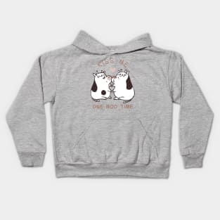 Kiss me one moo time Kids Hoodie